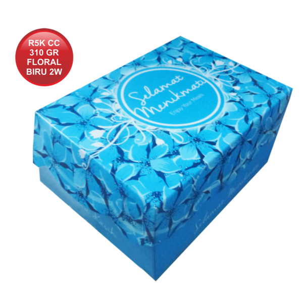 R5K CETAK COATED 310 FLORAL BIRU 2W